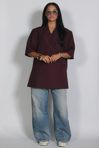 Summer Blazer Bordeaux