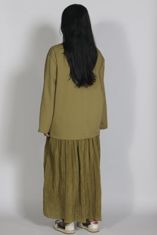 Mikki longsleeve dress Matcha green