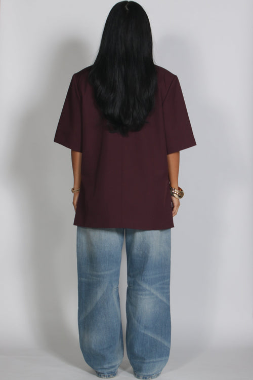 Summer Blazer Bordeaux