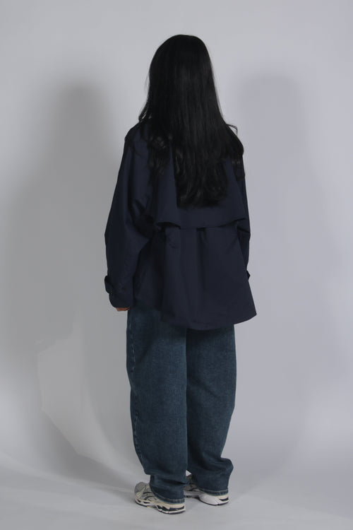 Short trench Navy