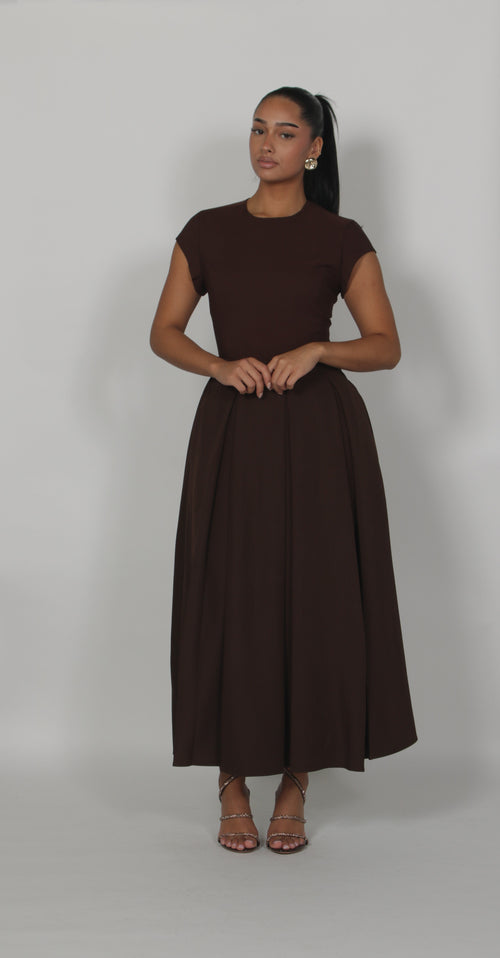 Flutter Skirt Brown