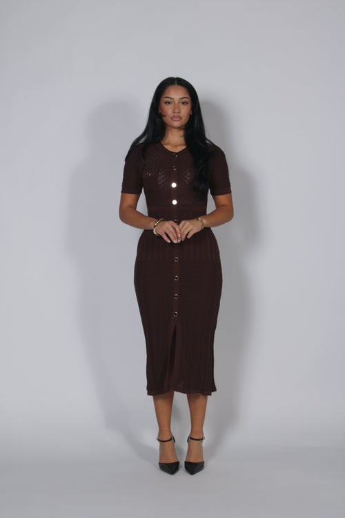 Sandra dress Brown
