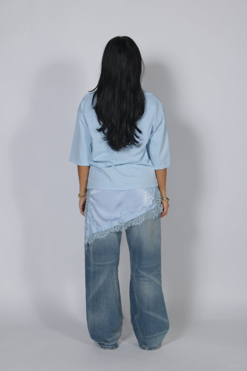 Lace shirt Blue