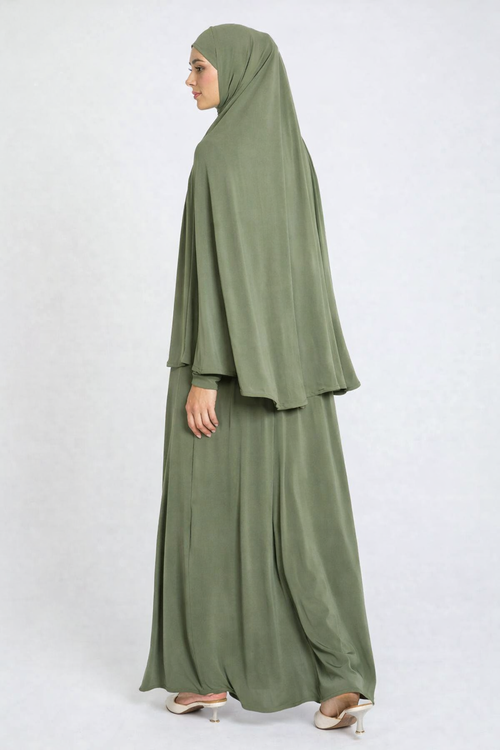 Khimaar set Matcha green