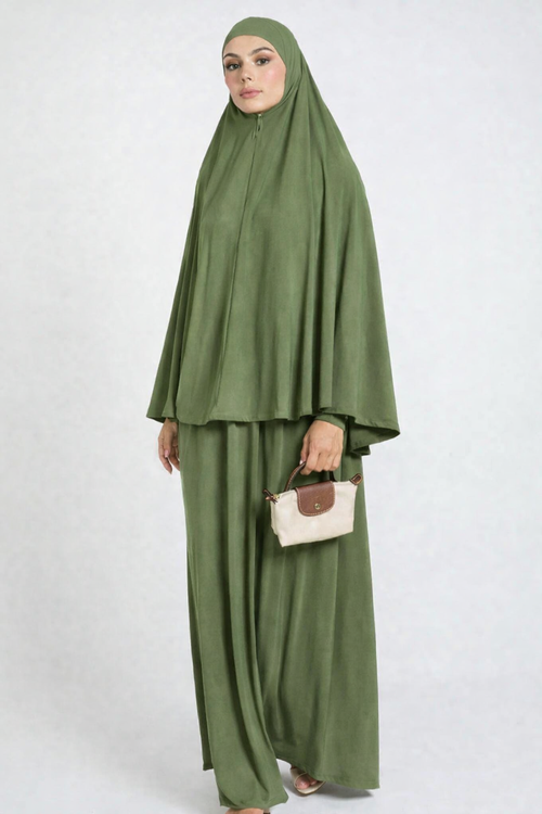 Khimaar set Matcha green