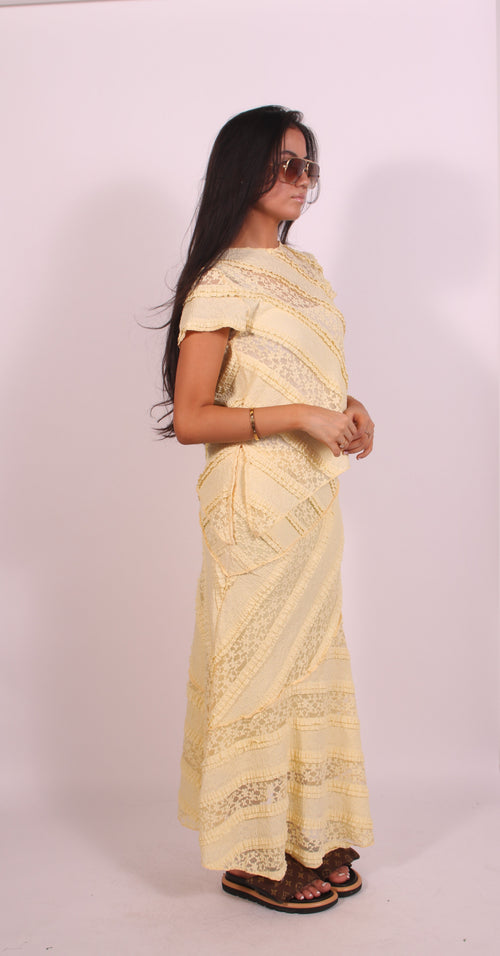 Noor skirt set Yellow