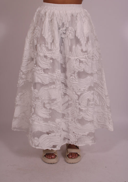 Flower skirt White