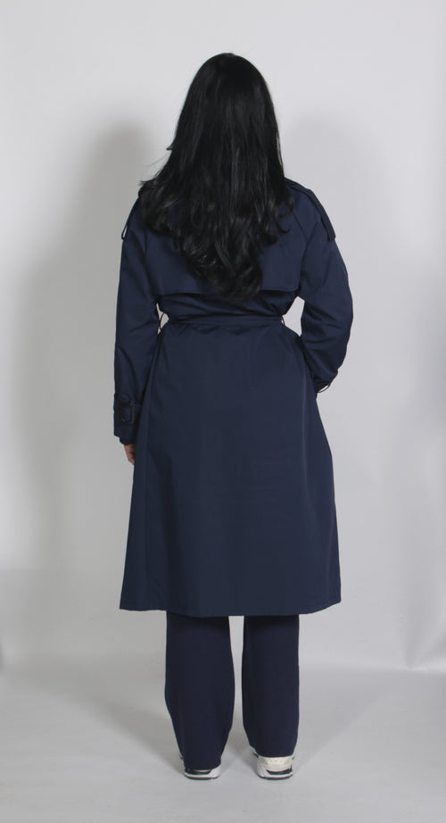 Midline trenchcoat Navy