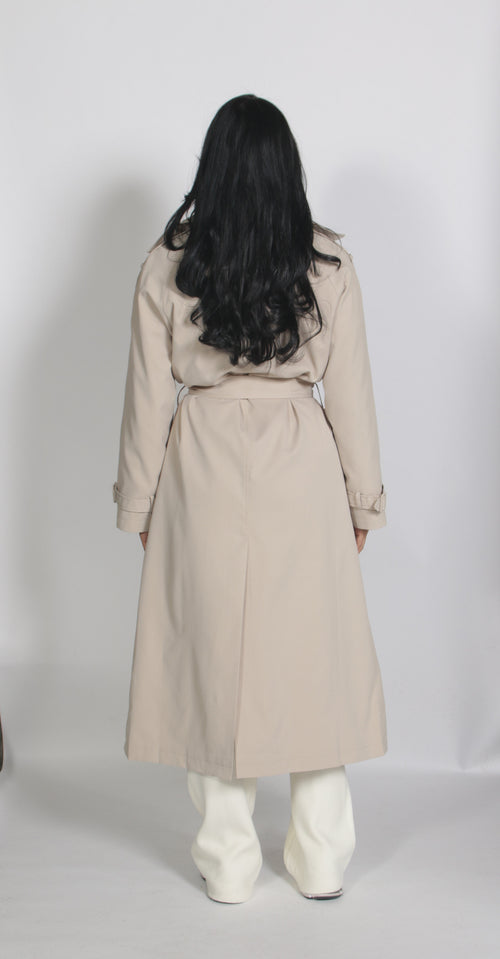 Maxi trenchcoat Beige
