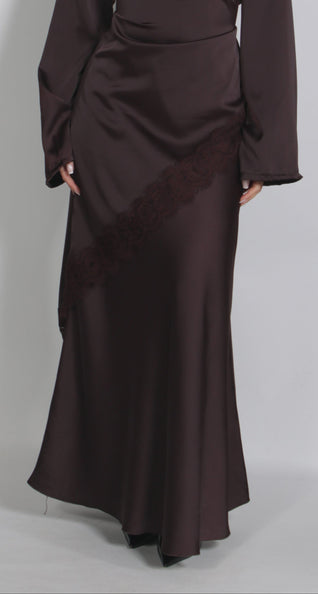 Silk Skirt Brown (PRE ORDER)