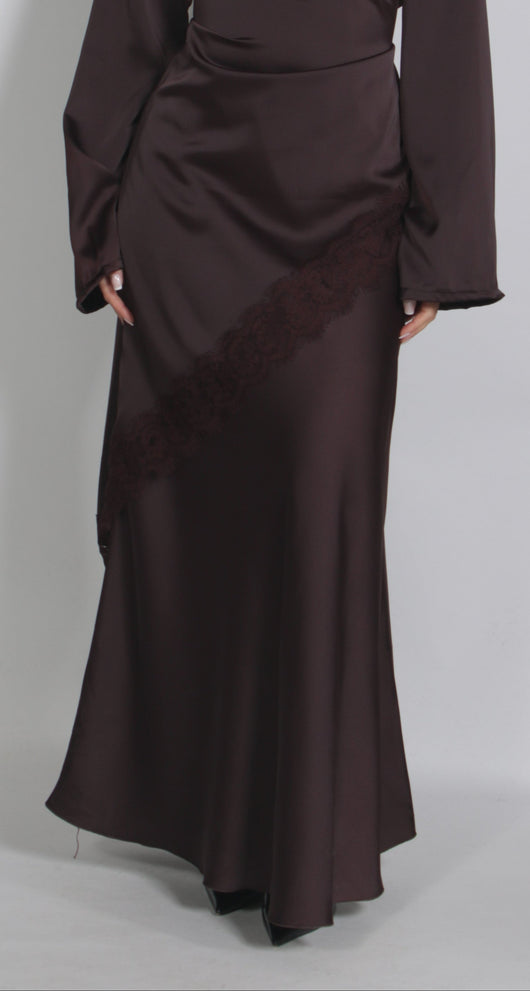 Silk Skirt Brown (PRE ORDER)