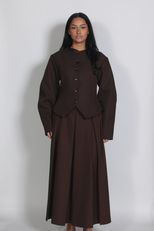 Grace blazer Brown
