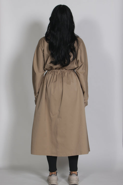 Zip up trenchcoat Beige